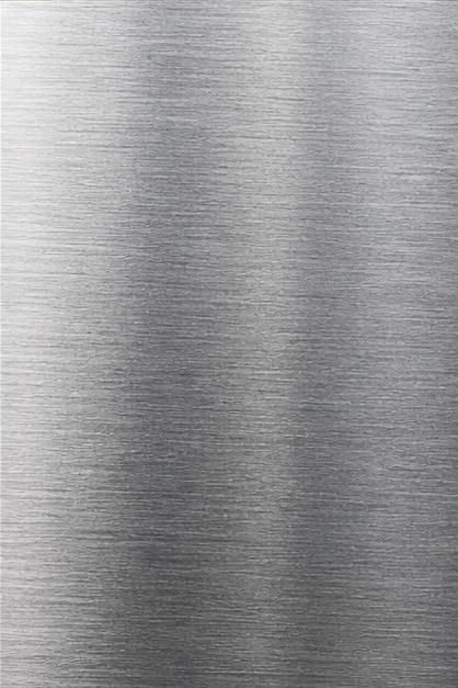 Brushed stainless finish